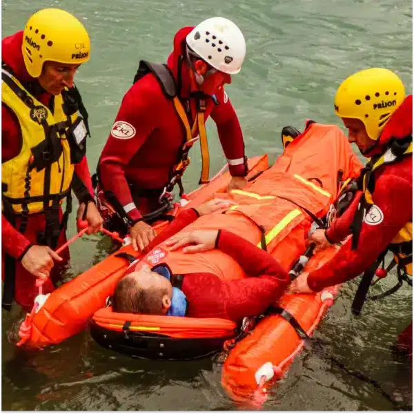 Alternative view of Porte civière gonflable